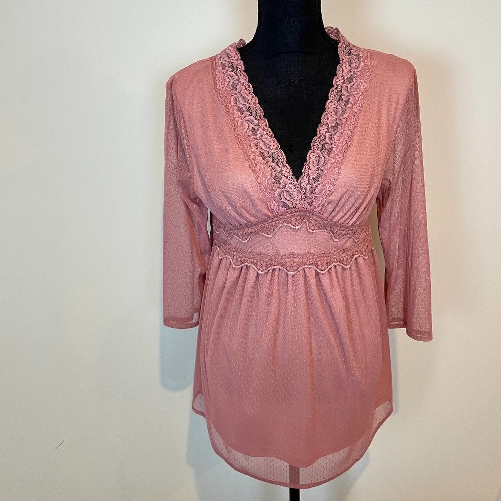 Suzanne Betro Pink Women's Top Size L
